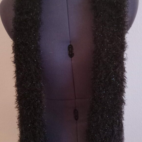 🔥SALE🔥Black‎ Shiny Scarf - Picture 2 of 5